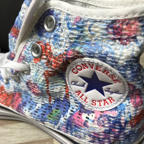 NWT Converse 🔥 Ctas HI Spray Paint Blue HT WMNS - Picture 6 of 8